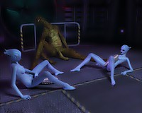 3D babes, caught by ugly monsters and do everything the ugly mutants, aliens, zombies and demons want